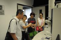 The guests visit the Core Laboratories